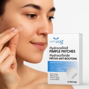 Patchs acné hydrocolloïdes – Boutons & imperfections – 5 tailles 72 unités