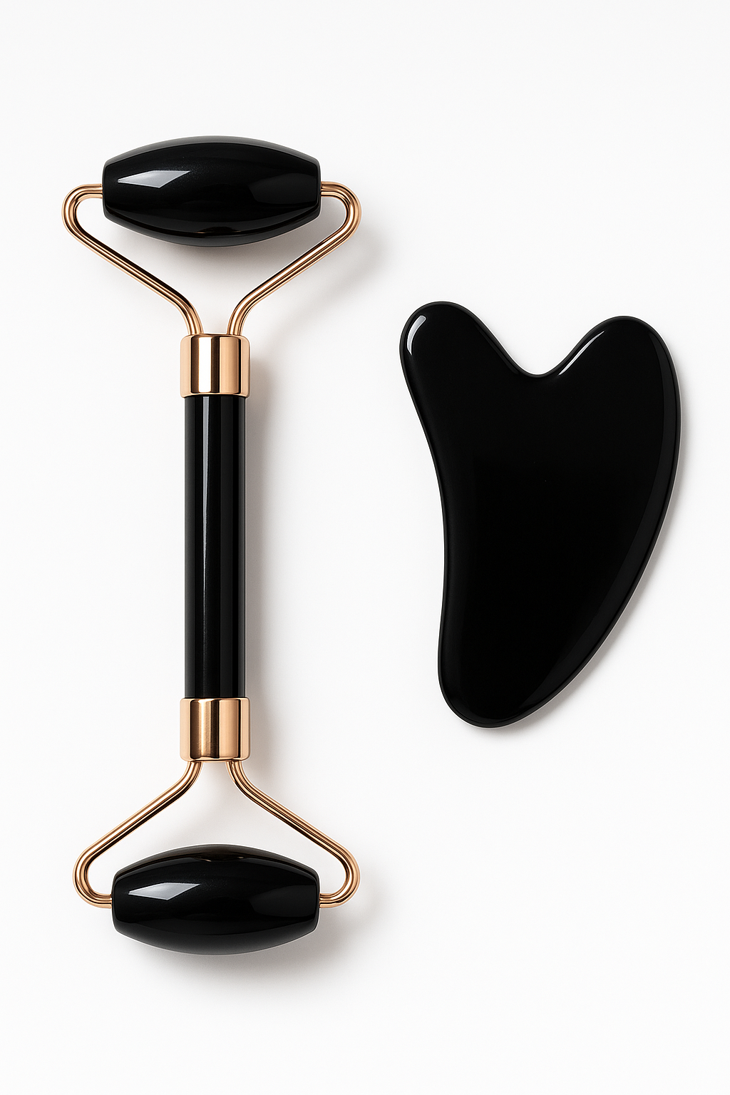 Pierre Gua Sha Naturelle en Quartz Rose – Massage Facial Anti-Rides & Éclat du Teint – Image 2