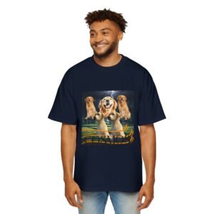 T-shirt Oversize Homme Épais - Cadeau Amoureux des Chiens