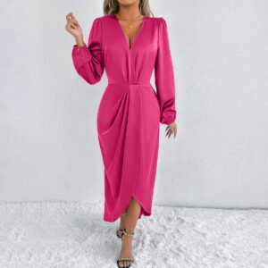 Robe Colorée Double Boutonnage - Élégance Audacieuse Femme
