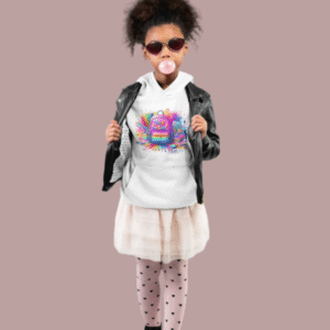 Chandail à Capuche Enfant – Design Coloré “Back to School” 🎒✨